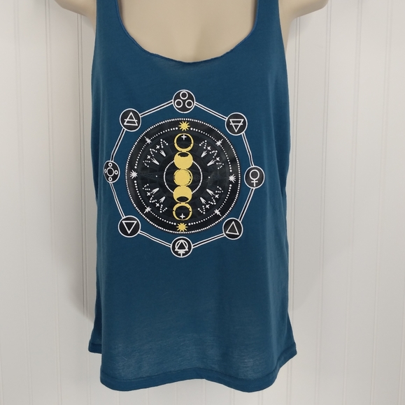 BOUTIQUE Yoga Moon Phases Zodiac Graphic Tank M - Picture 5 of 11